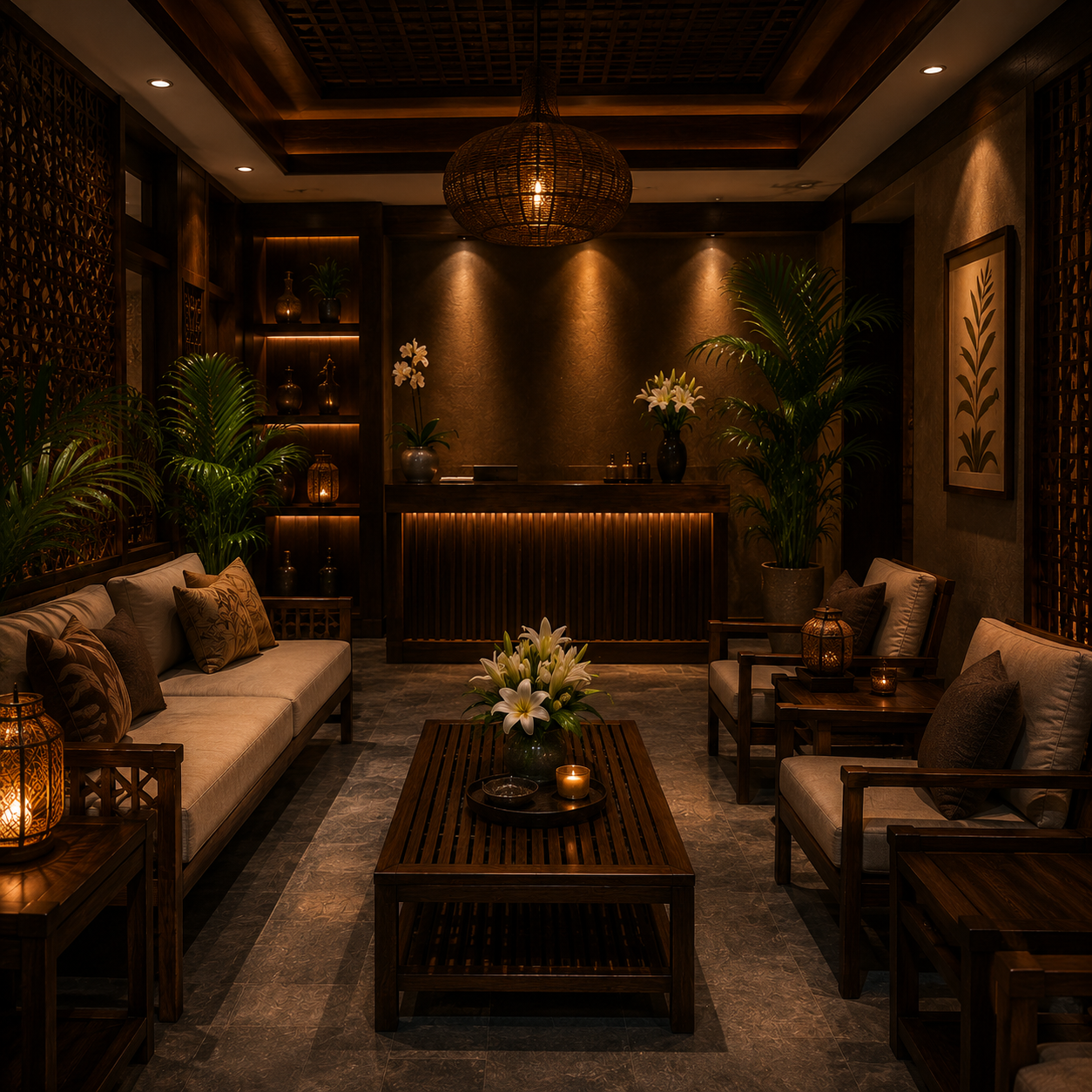 hawaii spa da nang reception